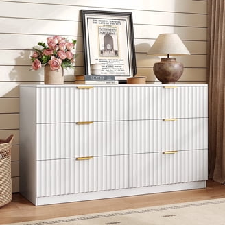 Westwood Design Westfield 6-Drawer Bedroom Wood Dresser in Brushed White Finish