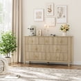thumbnail image 1 of Fluted 7 Drawers Dresser,54" Wide Modern Chest of Drawers with Gold Metal Handle,Dresser TV Stand, Wood Drawer Organizer for Bedroom, Living Room, Hallway, 1 of 6