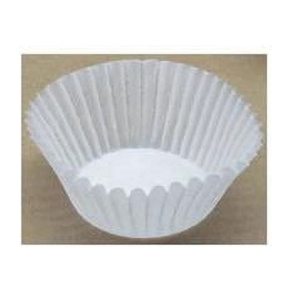 Fluted Baking Cups, Dry-Waxed Paper, White, 10000/carton
