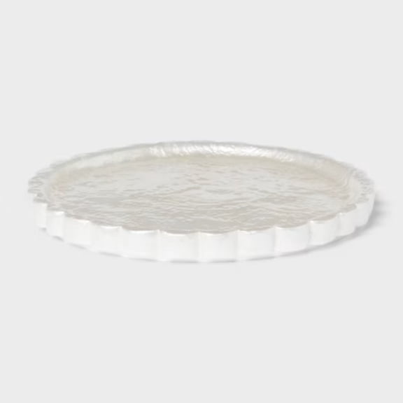 Fluted Capiz Tray