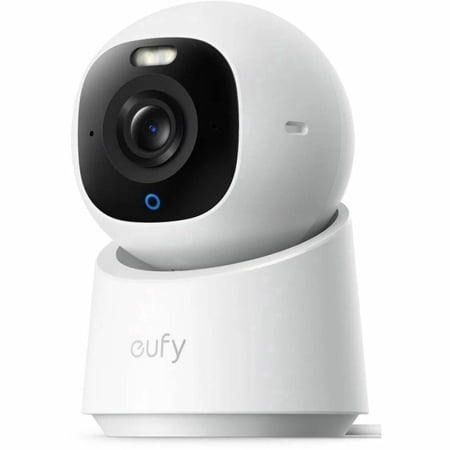 eufy - E30 Indoor Wired 4K PTZ Security Camera with Spotlight - White