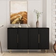 thumbnail image 1 of Fluted Credenza with Adjustable Storage / Add Style to Your Home and Organize Items, 1 of 7