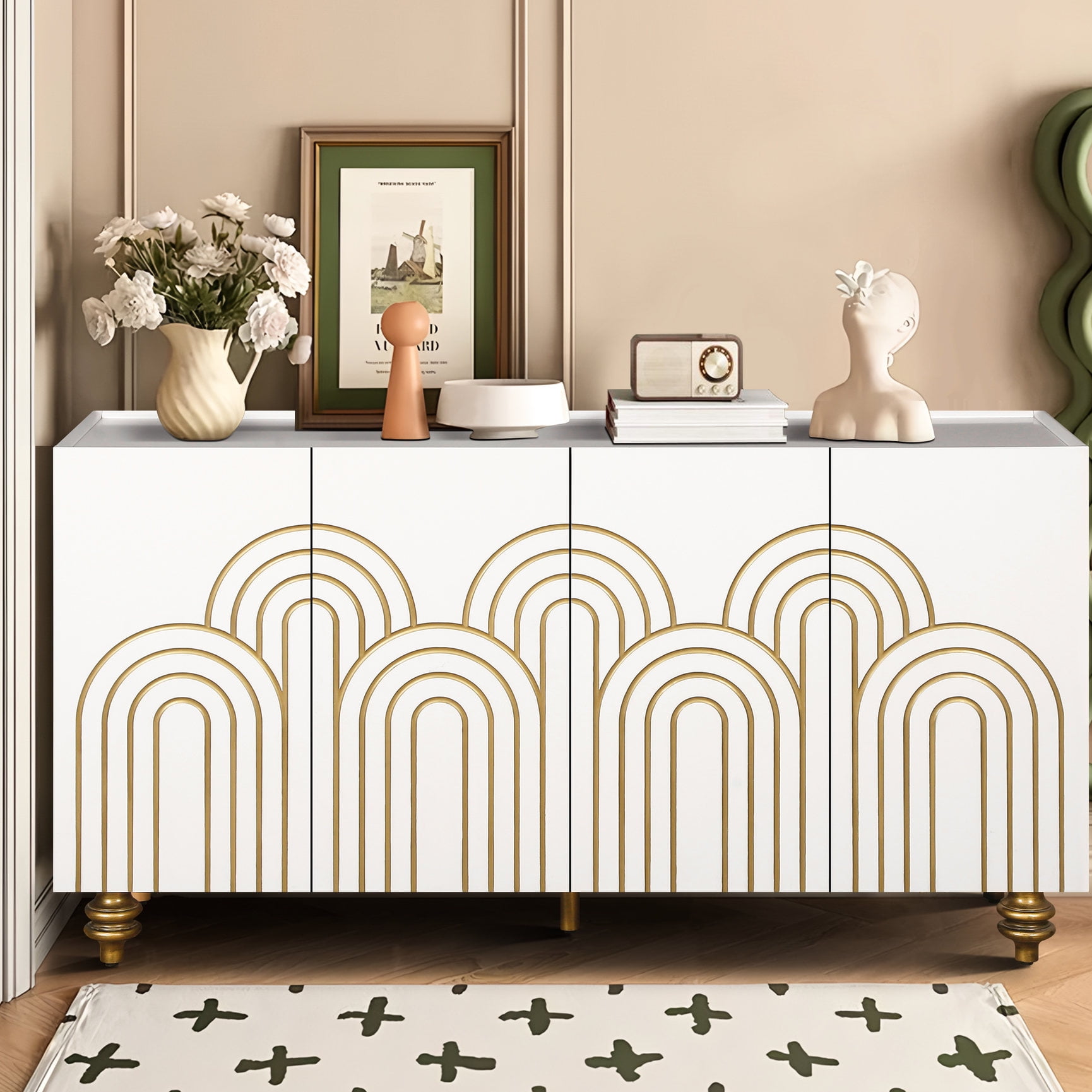 Image showcasing Desktop Storage Rack for Office and Home with Large Capacity Organizer ...