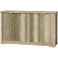 thumbnail image 1 of Fluted Modern Sideboard  with Doors & Shelves, Wood Storage Console Coffee Bar Wine Bar Cabinet Table for Living Room, Entryway, Hallway, 1 of 8