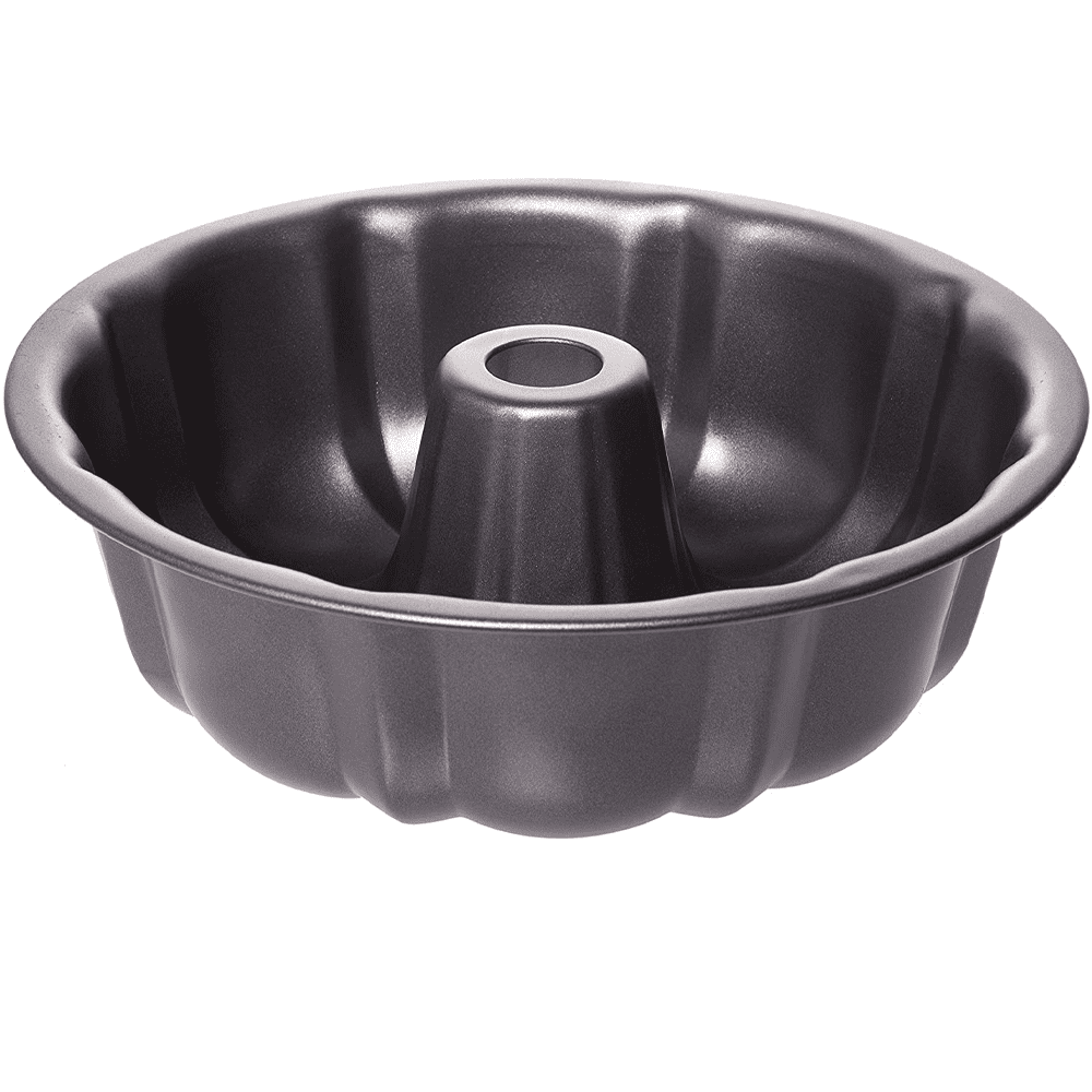 Fluted Tube Cake Pans for baking, 2 Cups Heavy Duty Carbon Steel Tube
