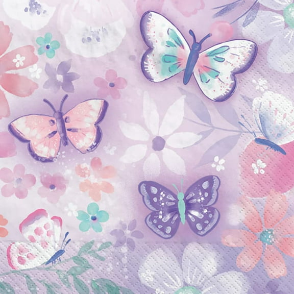Flutter Butterfly Beverage Napkins (16)