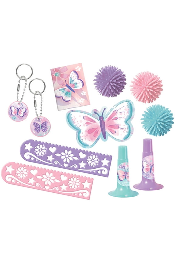 Flutter Butterfly Party Favors - Mega Mix Pack (48 Pieces)