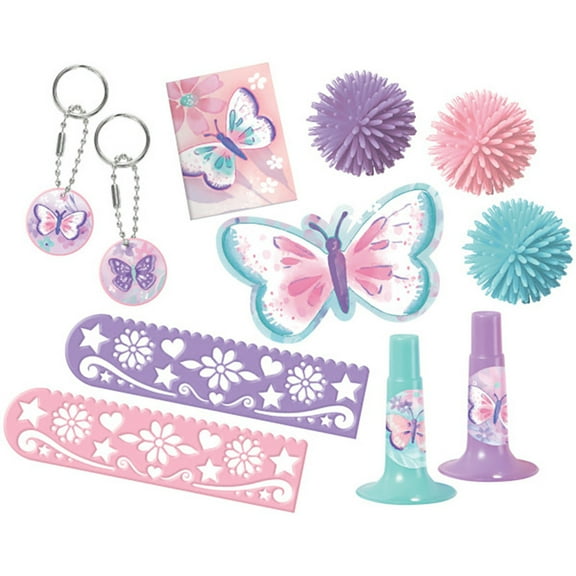 Flutter Butterfly Party Favors - Mega Mix Pack (48 Pieces)