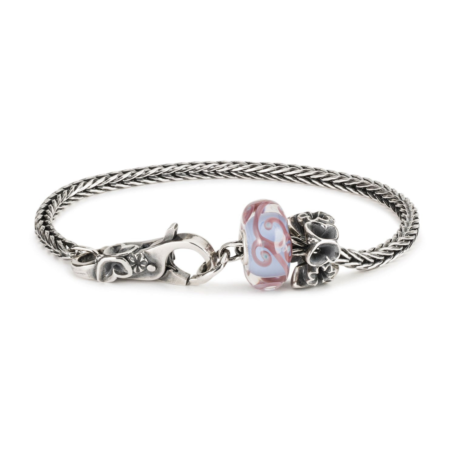 Trollbeads Flutter By Womens Charm Bracelet, Silver, Size 7.1"