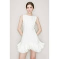 thumbnail image 1 of Flutter Ruffle Hemline Sleeveless Mini Dress, 1 of 12