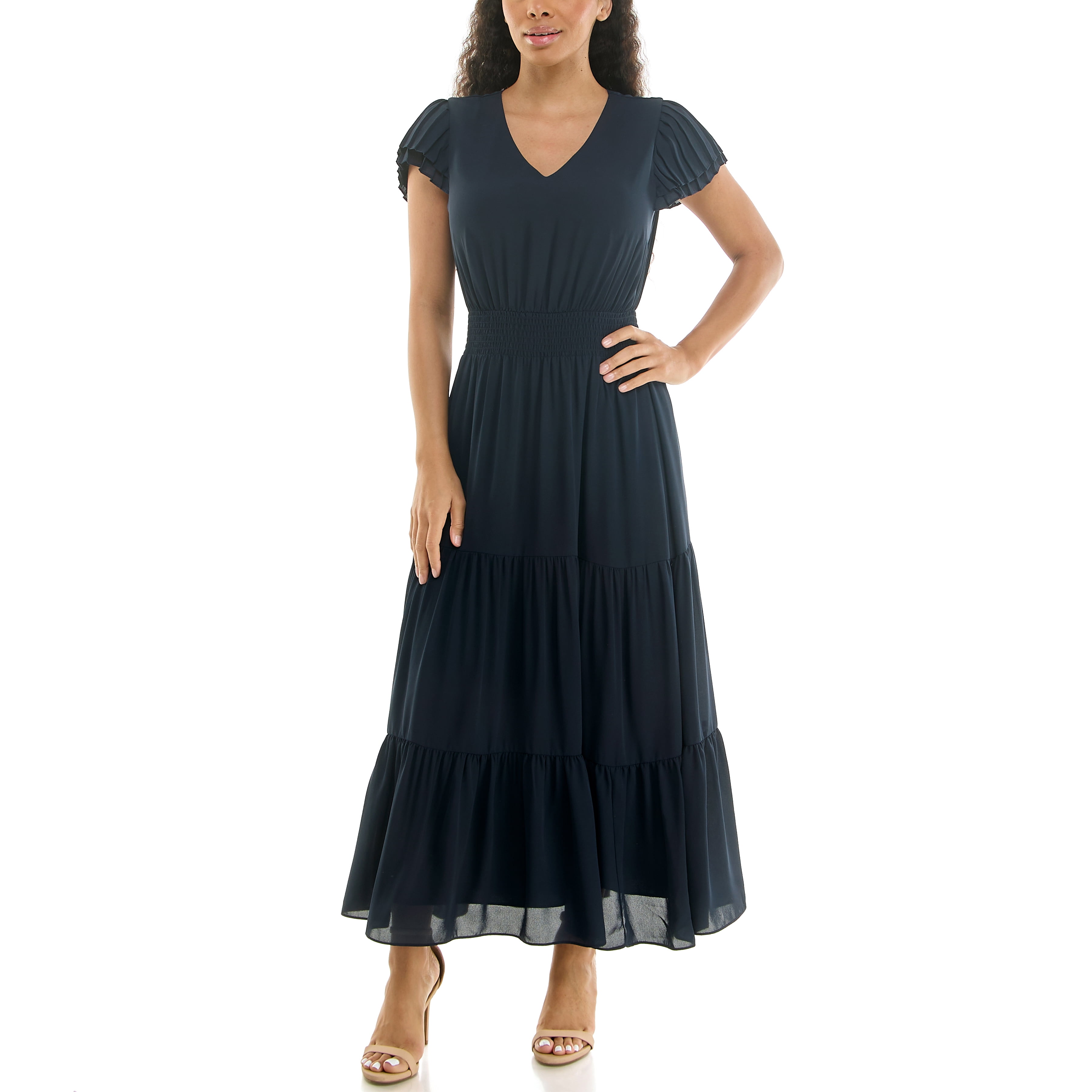 Nanette Lepore Women's Flutter Sleeve Midi Dress, Sizes XS-XXXL
