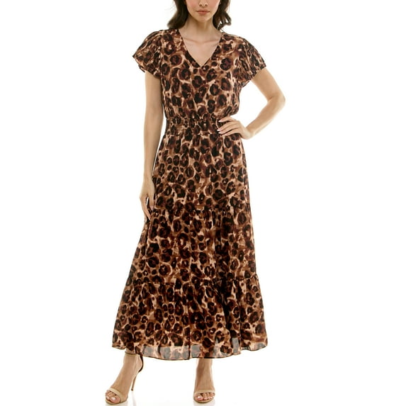Flutter Sleeve Midi Dress