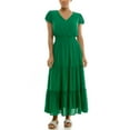 thumbnail image 1 of Nanette Lepore Women's Flutter Sleeve Midi Dress, Sizes XS-XXXL, 1 of 7