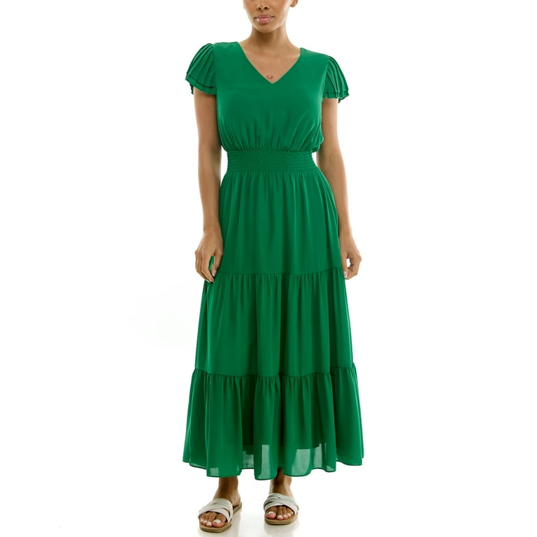 Nanette Lepore Women's Flutter Sleeve Midi Dress, Sizes XS-XXXL