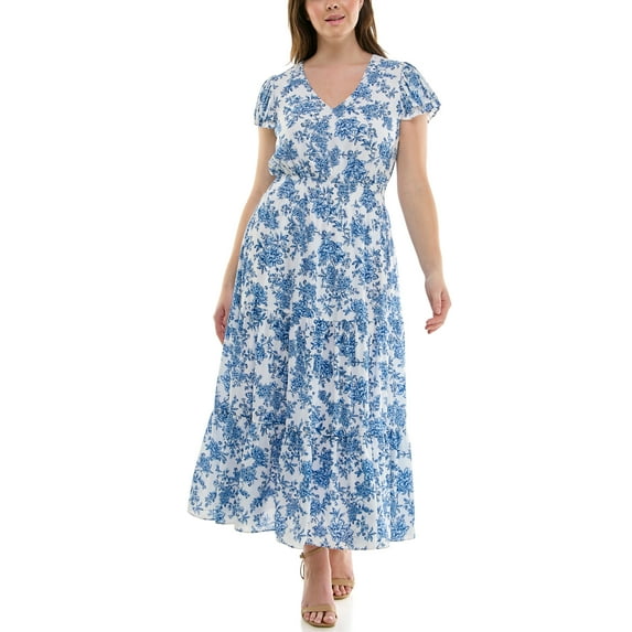 Nanette Lepore Women's Flutter Sleeve Midi Dress, Sizes XS-XXXL