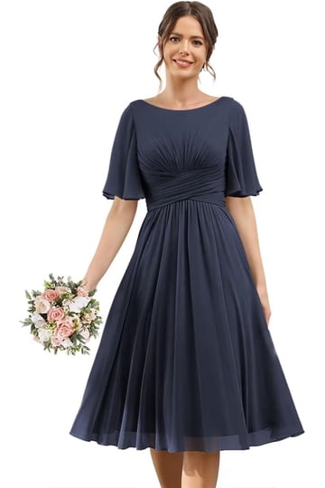 dark blue bridesmaid dresses short Navy Eliana gil rodriguez