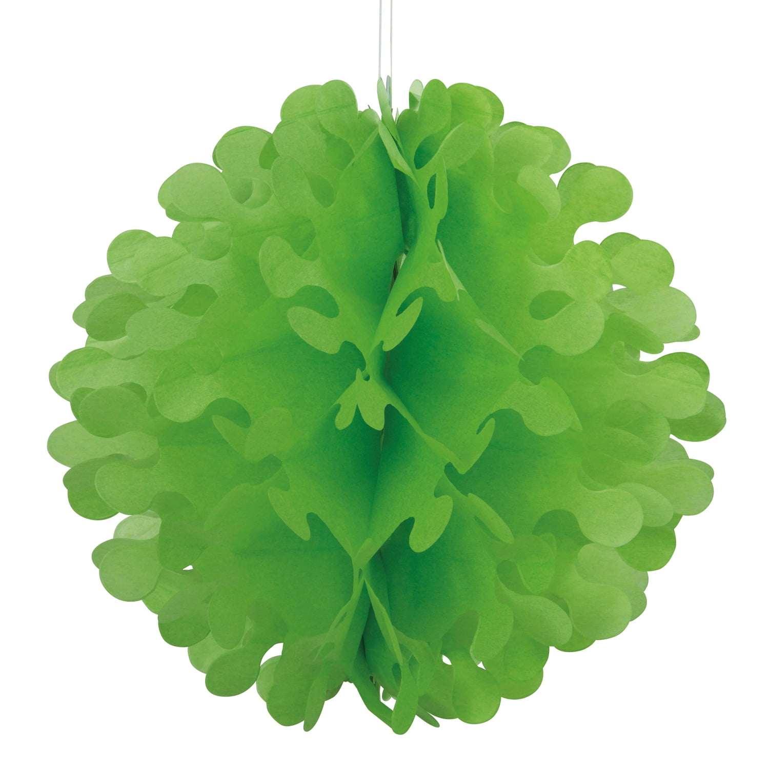 Flutter Tissue Paper Ball, 12", Lime Green, 1 Ct