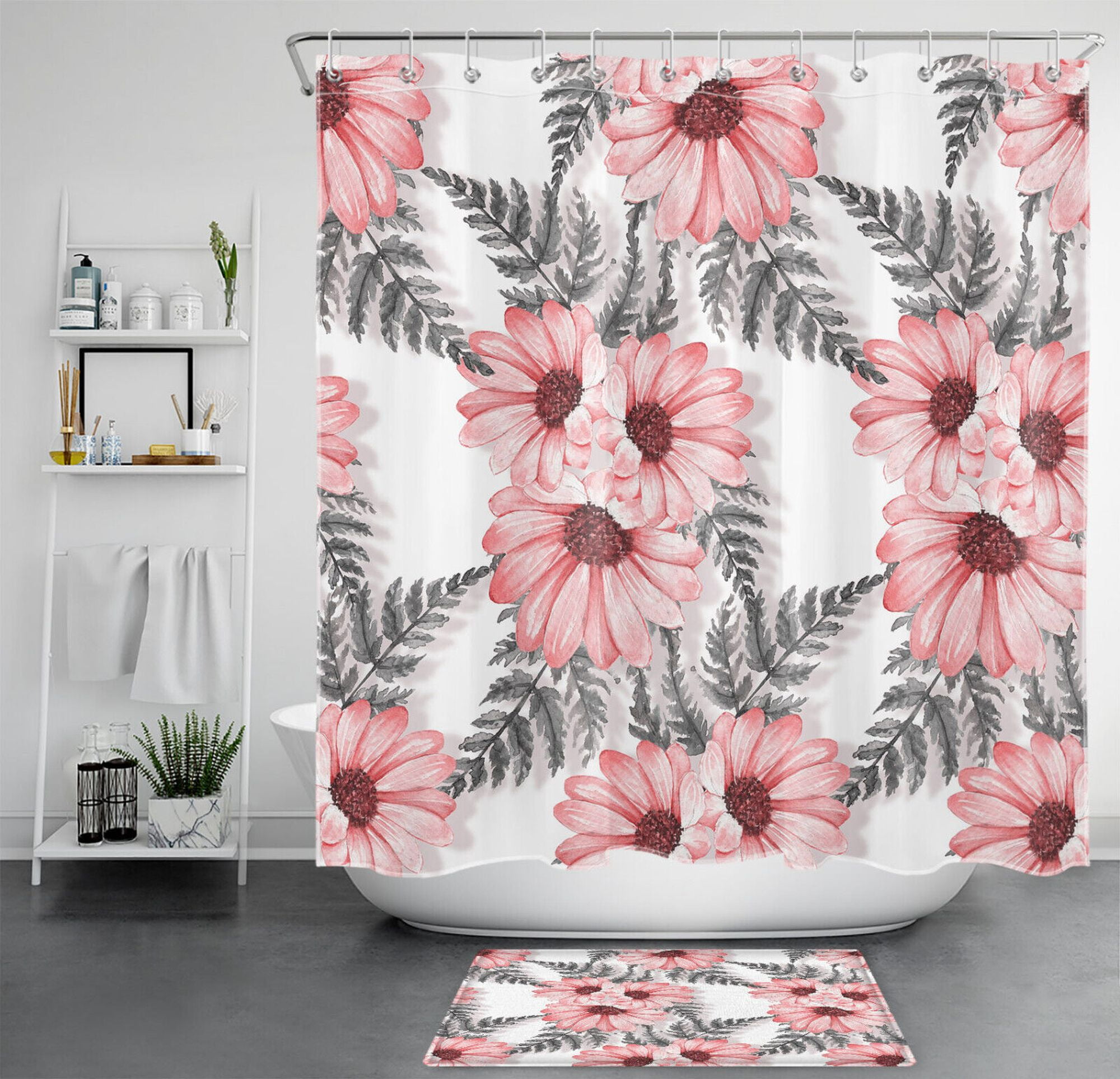 Fluttering Blooms A Cheerful Addition to Your Bathroom with Colorful