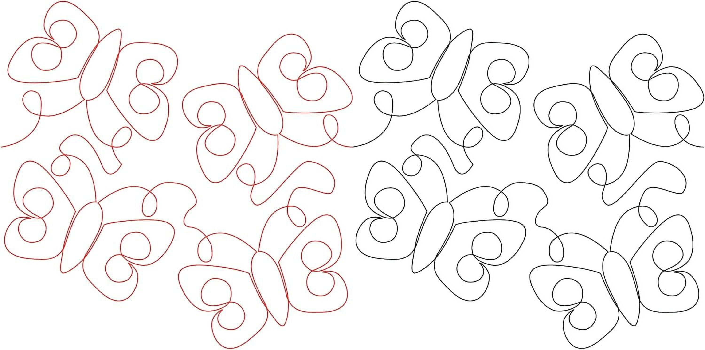Fluttering Butterflies Pantograph Pattern - Walmart.com