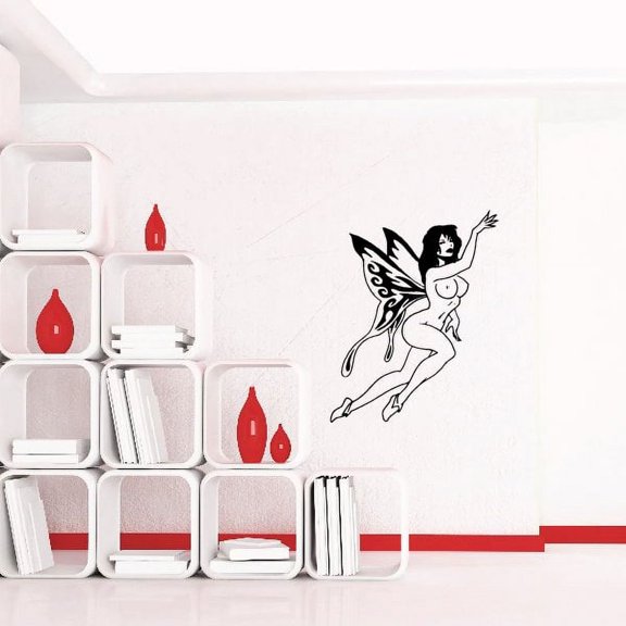 Fluttering Butterfly Fairy Decal - 36 Inches