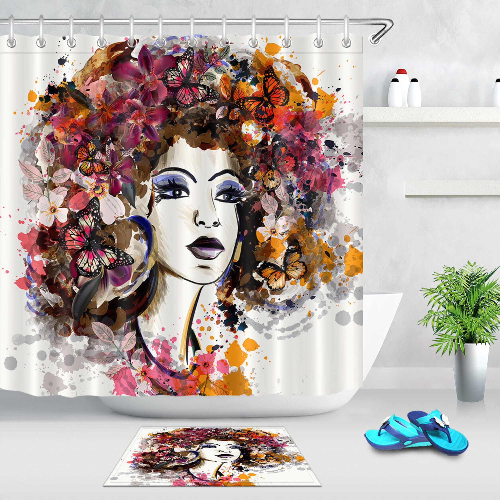 Fluttering Elegance Butterfly Blossom Bathroom Collection with