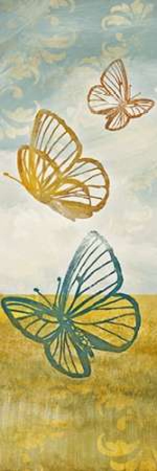 Fluttering Field I Canvas Art - Lanie Loreth (12 x 36)