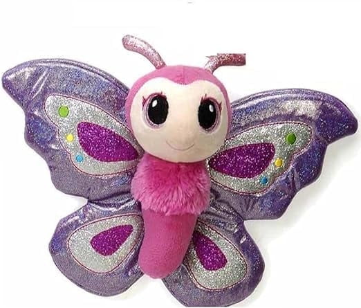 Fluttering Red Flying Butterfly Plush Toy - Cute Stuffed Butterfly Toy ...