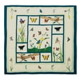 thumbnail image 1 of Flutterring Butterflies Quilt, Hand cut and Appliqued cotton fabric motifs., 1 of 3