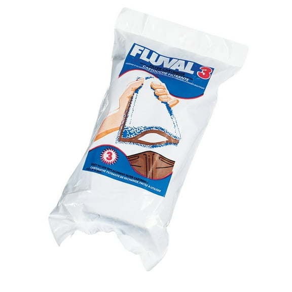 Fluval 3 Carbon Cartridge Insert, 3-Pack
