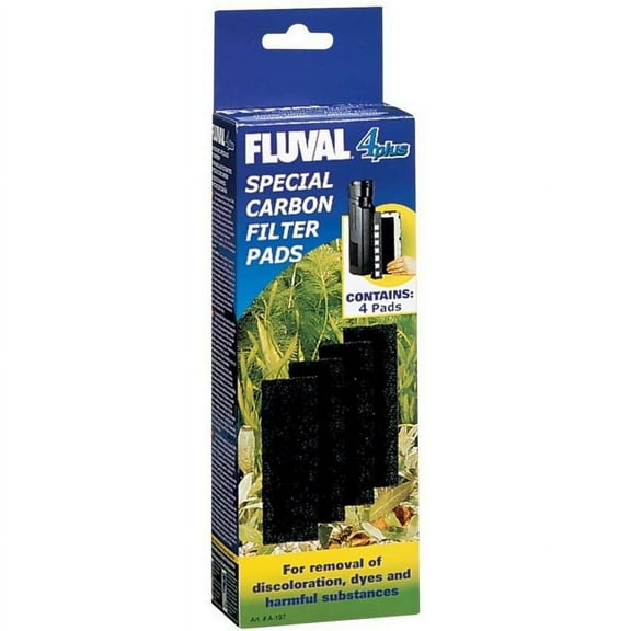 Fluval 4 Plus Carbon Pads, 4-Pack