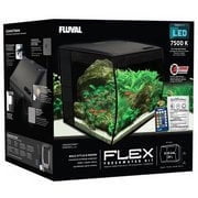 Fluval 9-Gallon FLEX Aquarium Kit, Black