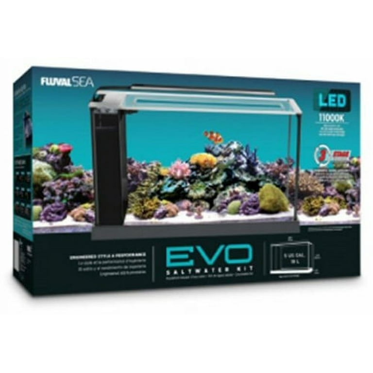 Fluval EVO V Saltwater Aquarium Kit, 5-Gallon