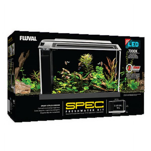Fluval Spec V Black Aquarium Kit 5 gal. - image 1 of 2