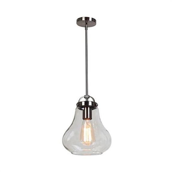 Flux 55545-DBRZ-SMK 1 Light Pendant in Dark Bronze with SMK Glass