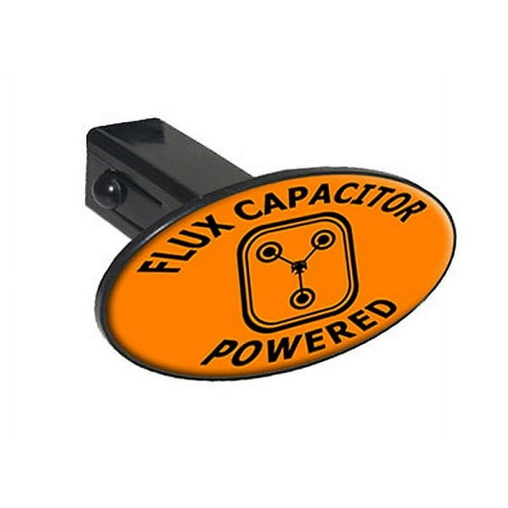 Flux Capacitor Powered Oval Tow Hitch Cover