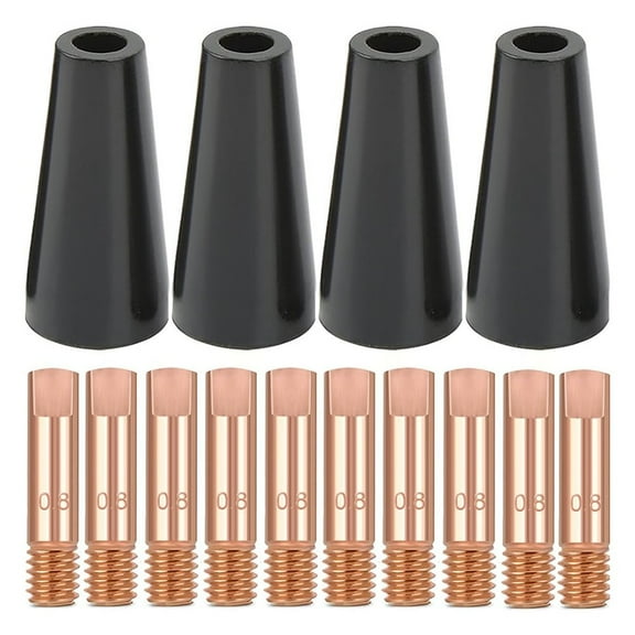 Flux Core Gasless Nozzle Tips Kit,For Mig Welding Contact Tip 0.8Mm For 15Ak