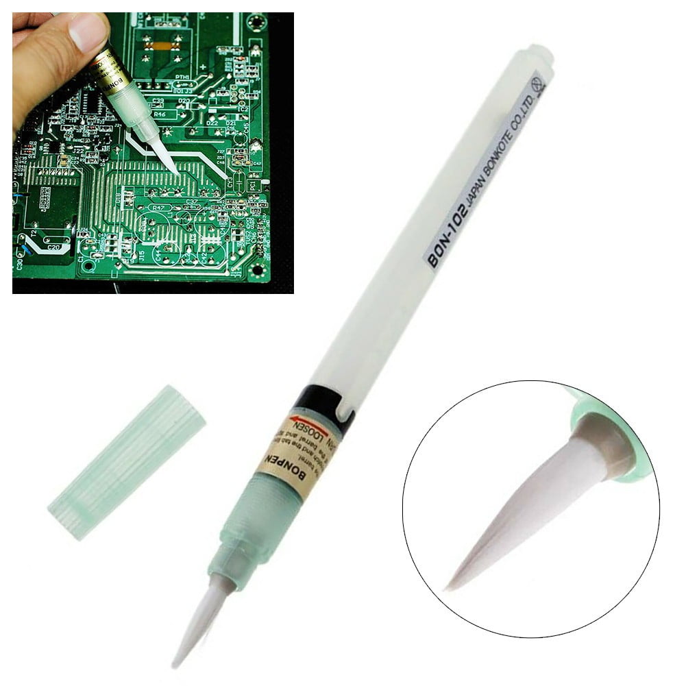 Flux Pen Pcb Soldering Solder Tool Applicator Brush Head No Clean
