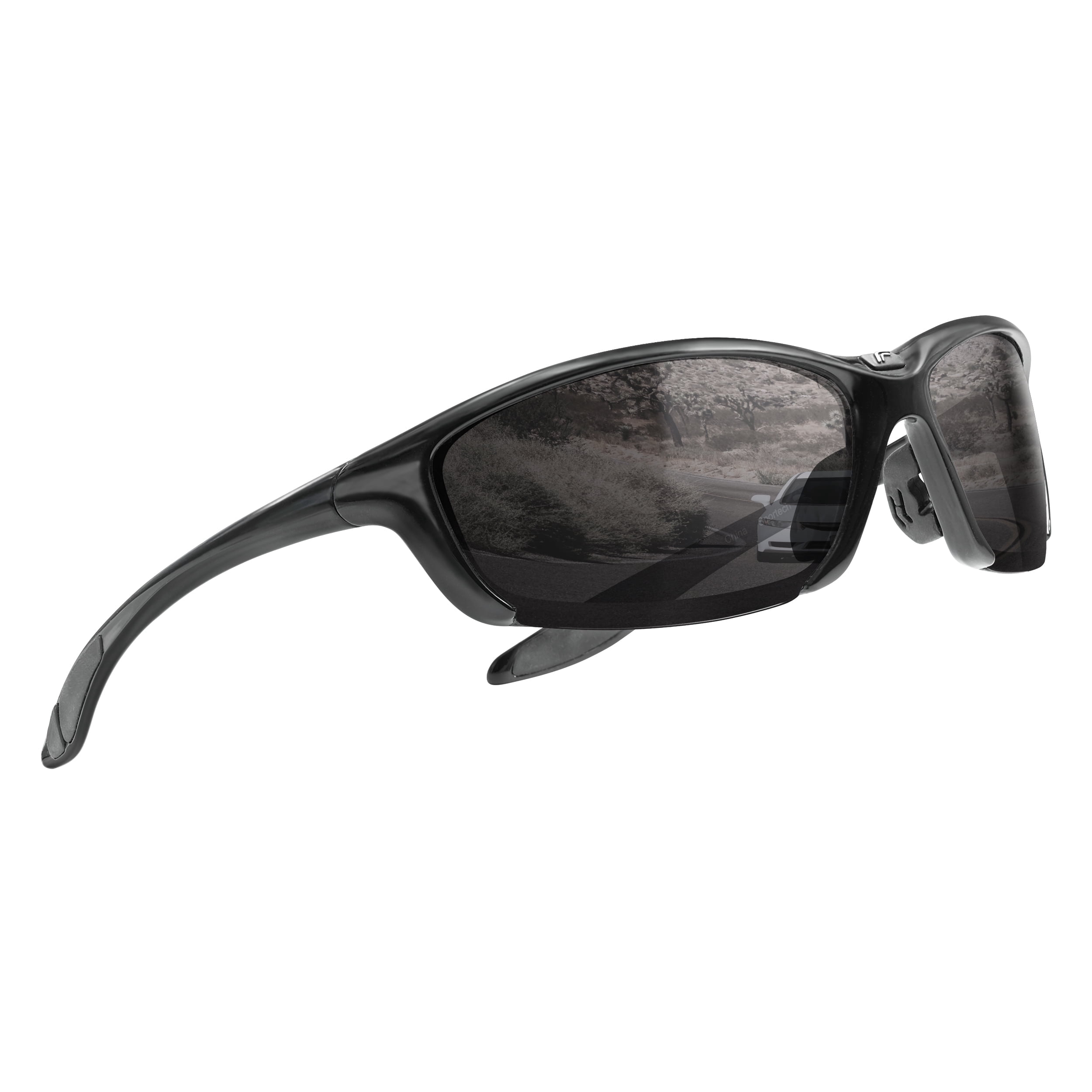 Flux SPORTECH Polarized Sunglasses for Men & Women UV400 Lightweight TR90 Frame, Non-Slip Nosebridge and Temples