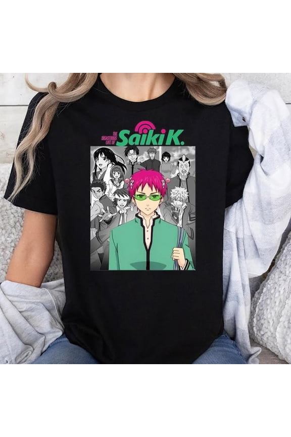 Flux Tees Saiki K Life Anime Design The Disastrous Life Of Saiki K T-shirt Sizes S-5XL