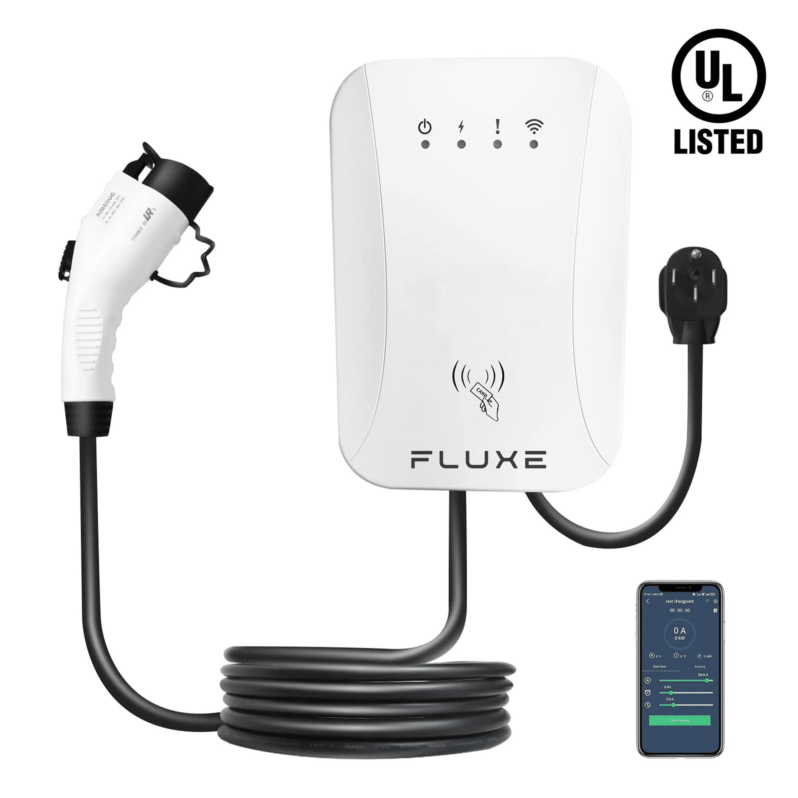 Fluxe Energy Level 2 EV Charger- 40 Amp, Electric Vehicle Charger