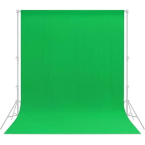 Fluzimir 6.5x9ft Green Screen Backdrop for Photography Background for ChromaKey Streaming Zoom Portrait Photo Backdrop Curtain Photoshoot Video