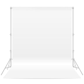 Fluzimir 6.5x9ft White Professional Backdrop Portrait Photography Background for Photo Booth Photoshoot Screen Video Recording Weddings Parties