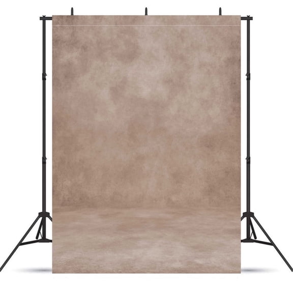 Fluzimir 8x10ft Beige Abstract Professional Photography Backdrop For Portrait Photo Props Booth Background Photoshoot Studio With Polyester Fabric Roller Pocket On Top(No stand)