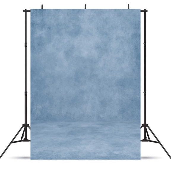 Fluzimir 8x10ft Blue Abstract Professional Photography Backdrop For Portrait Photo Props Booth Background Photoshoot Studio With Polyester Fabric Roller Pocket On Top（No stand）