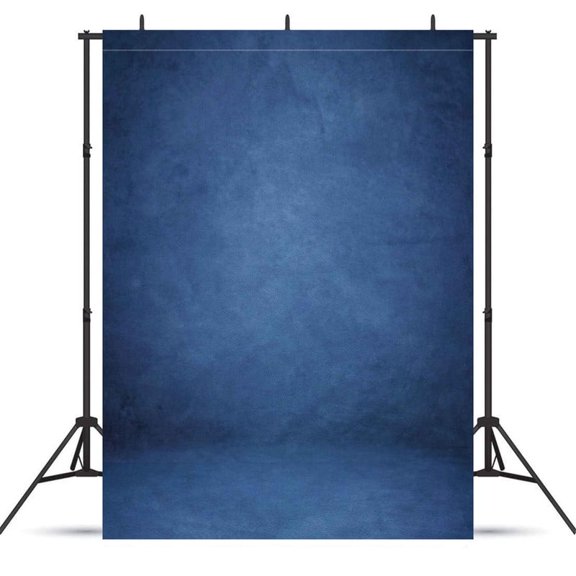 Fluzimir 8x10ft Dark Blue Abstract Professional Photography Backdrop For Portrait Photo Props Booth Background Photoshoot Studio With Polyester Fabric Roller Pocket On Top(No stand)