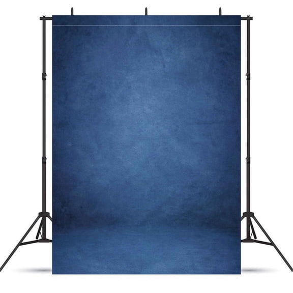 Fluzimir 8x10ft Dark Blue Abstract Professional Photography Backdrop For Portrait Photo Props Booth Background Photoshoot Studio With Polyester Fabric Roller Pocket On Top（No stand）