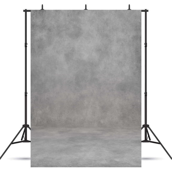 Fluzimir 8x10ft Grey Abstract Professional Photography Backdrop For Portrait Photo Props Booth Background Photoshoot Studio With Polyester Fabric Roller Pocket On Top(No stand)