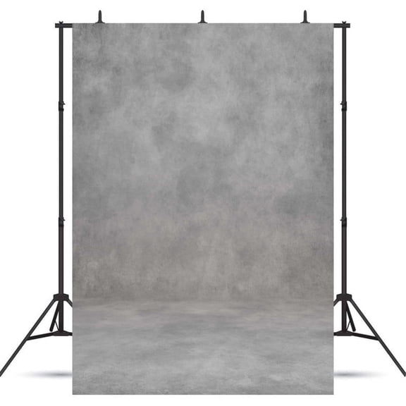 Fluzimir 8x10ft Grey Abstract Professional Photography Backdrop For Portrait Photo Props Booth Background Photoshoot Studio With Polyester Fabric Roller Pocket On Top(No stand)