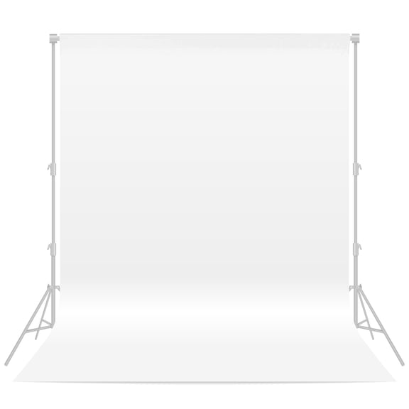 Fluzimir 8x10ft White Professional Backdrop Portrait Photography Background for Photo Booth Photoshoot Screen Video Recording Weddings Parties