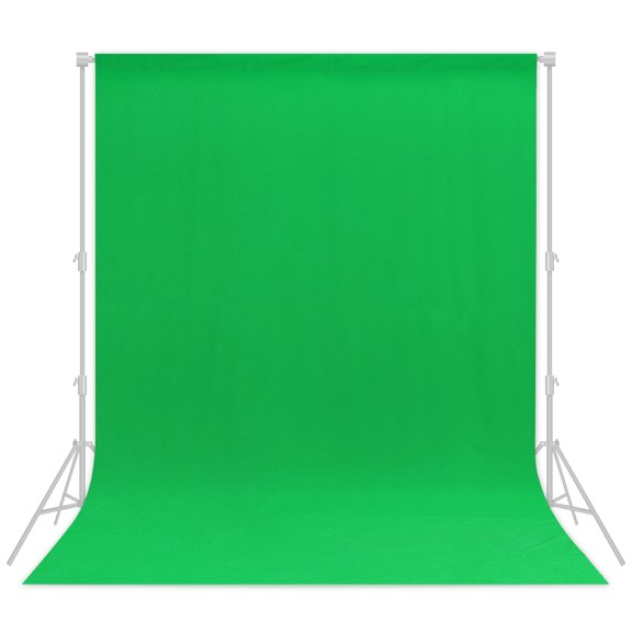 Fluzimir 8x12ft Green Screen Backdrop for Photography Background for ChromaKey Streaming Zoom Portrait Photo Backdrop Curtain Photoshoot Video